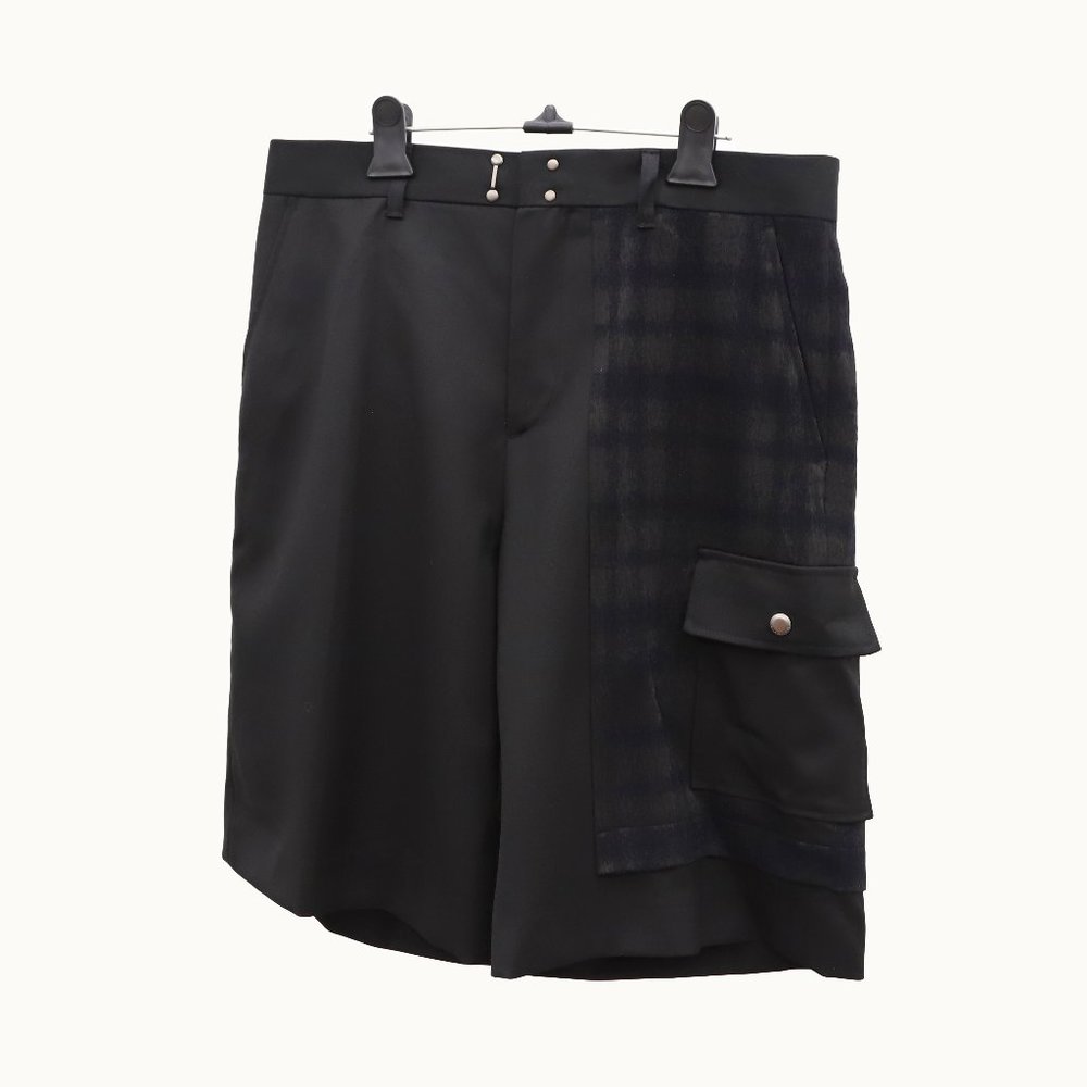 Andersson Bell Jacquard Wool Wide-Leg Shorts